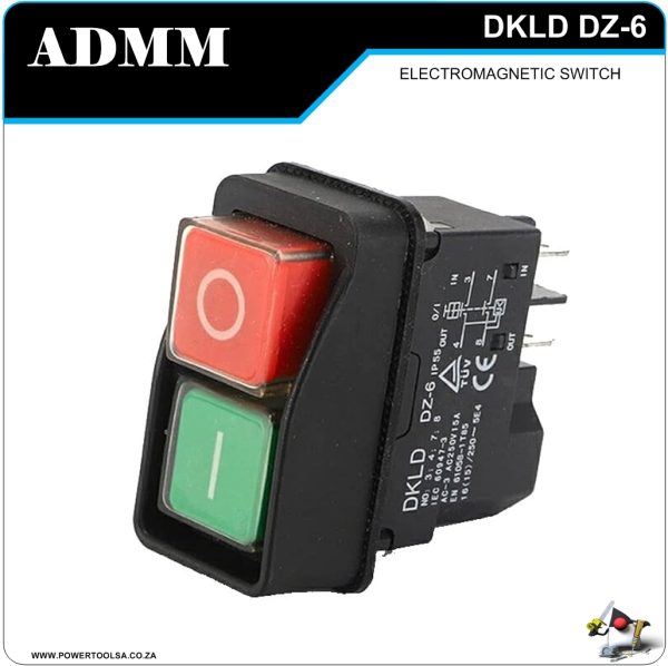 ADMM STOP/START SWITCH WITH NO-VOLT COIL 220V 15AMP - 4     PIN