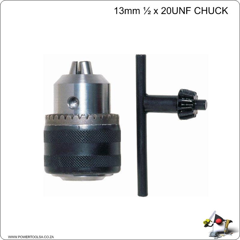 かっくん。 13mm 1/2 x 20UNF CHUCK – KEYED - POWERTOOLSA